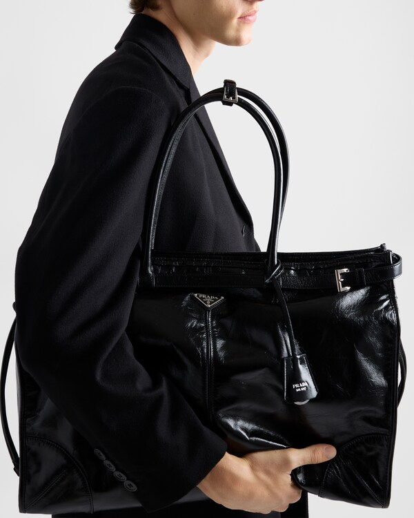 Prada Bonnie leather tote bag - Black Prada Bonnie leather tote bag - Black
