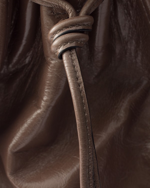 Prada Bonnie leather tote bag - Clay Prada Bonnie leather tote bag - Clay