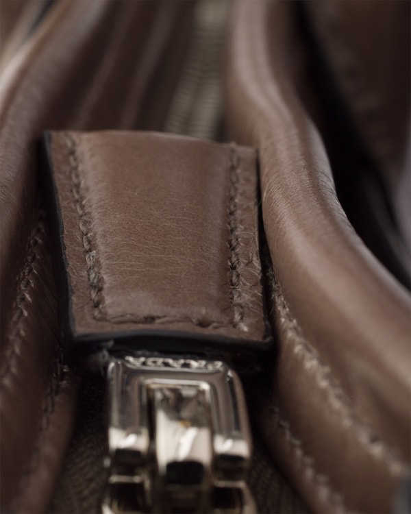 Prada Bonnie leather tote bag - Clay Prada Bonnie leather tote bag - Clay