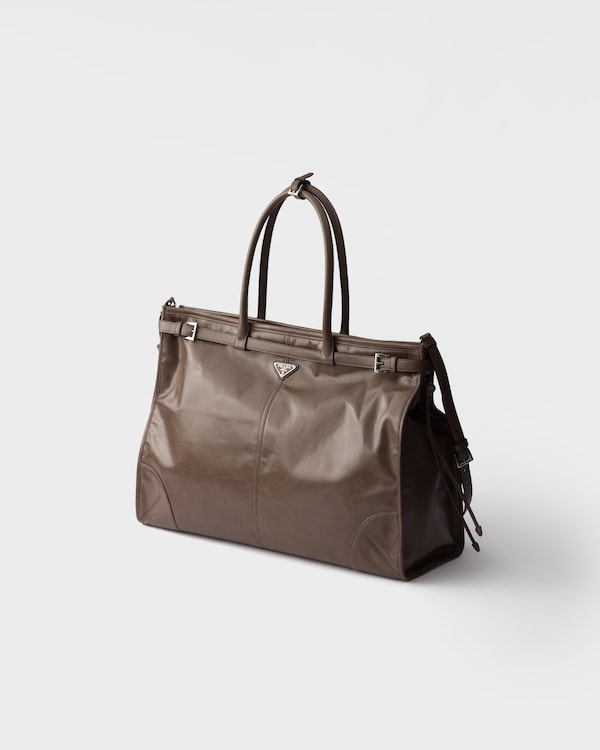 Prada Bonnie leather tote bag - Clay Prada Bonnie leather tote bag - Clay
