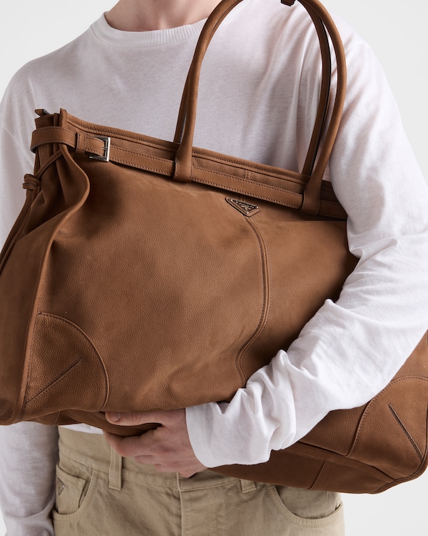 Nubuck皮革托特包 - 可可棕 Nubuck皮革托特包 - 可可棕