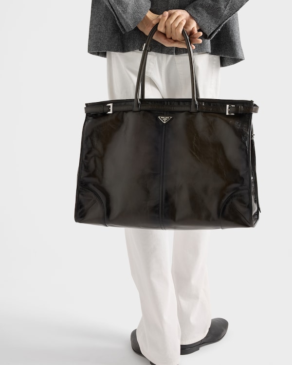 Prada Bonnie antiqued leather tote bag Prada Bonnie antiqued leather tote bag