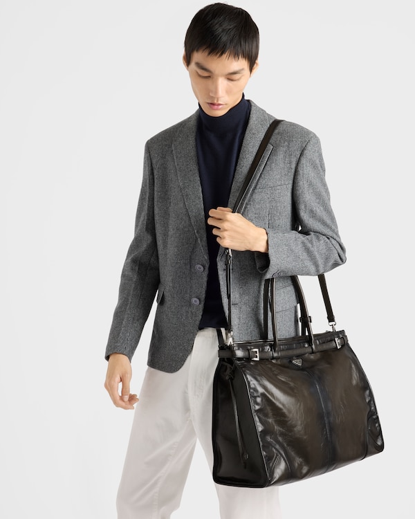 Prada Bonnie antiqued leather tote bag Prada Bonnie antiqued leather tote bag