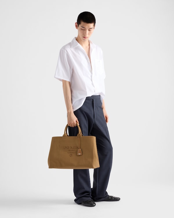 Prada Jardinière extra-large cotton canvas tote bag Prada Jardinière extra-large cotton canvas tote bag