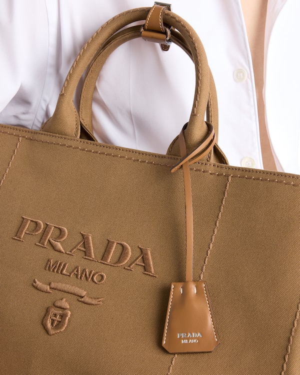 Prada Jardinière extra-large cotton canvas tote bag Prada Jardinière extra-large cotton canvas tote bag