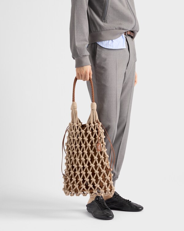 코튼 코드 마크라메 토트백 코튼 코드 마크라메 토트백