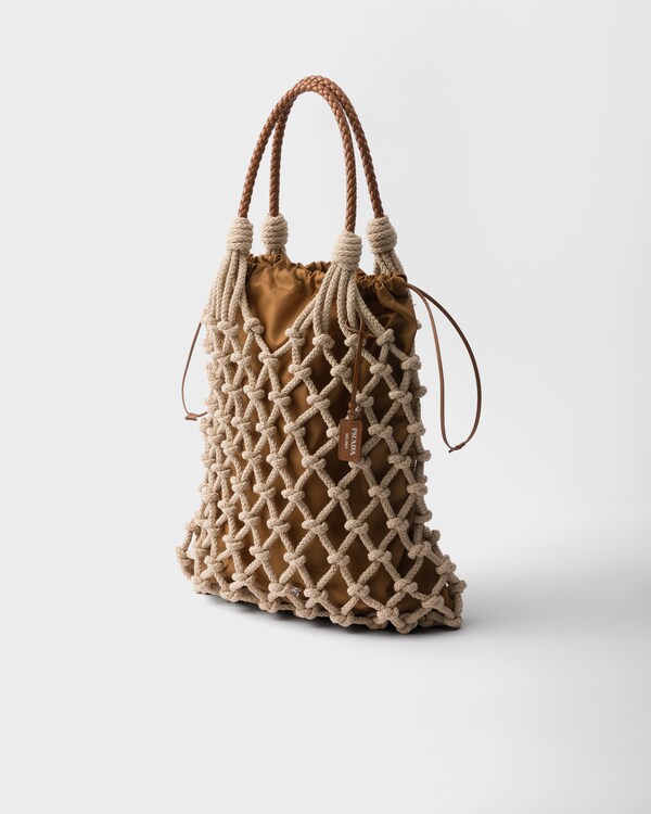 코튼 코드 마크라메 토트백 코튼 코드 마크라메 토트백