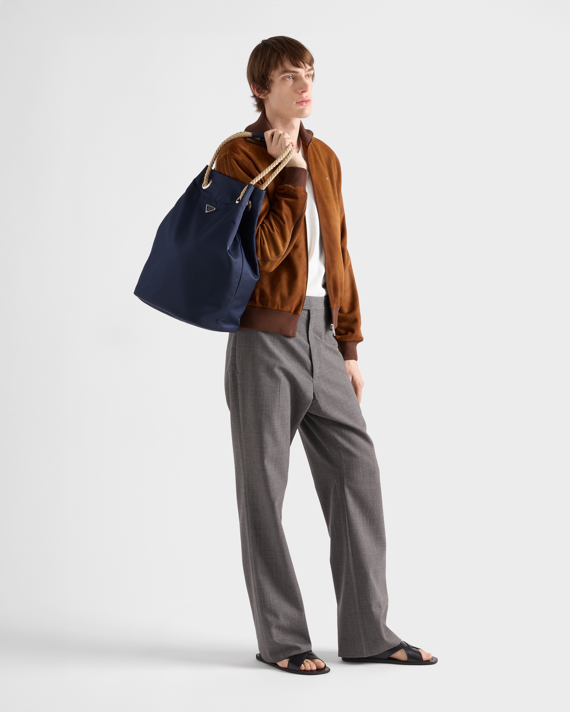 Prada Mariner Re-nylon Tote Bag In Baltic Blue