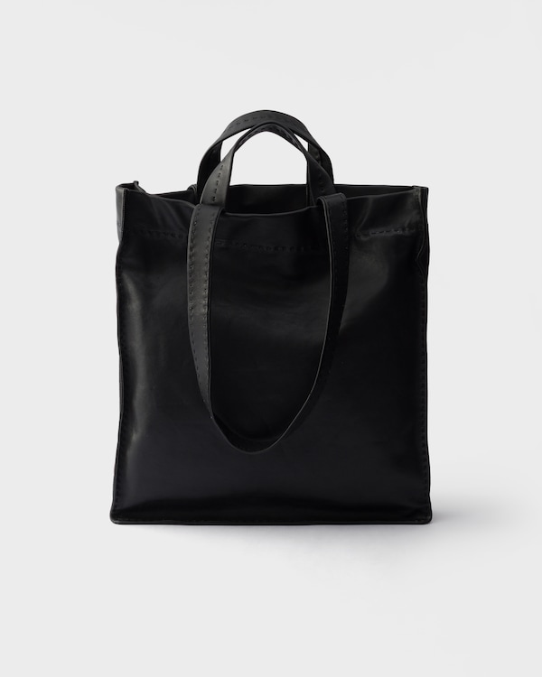 Nappa leather tote bag - Black Nappa leather tote bag - Black