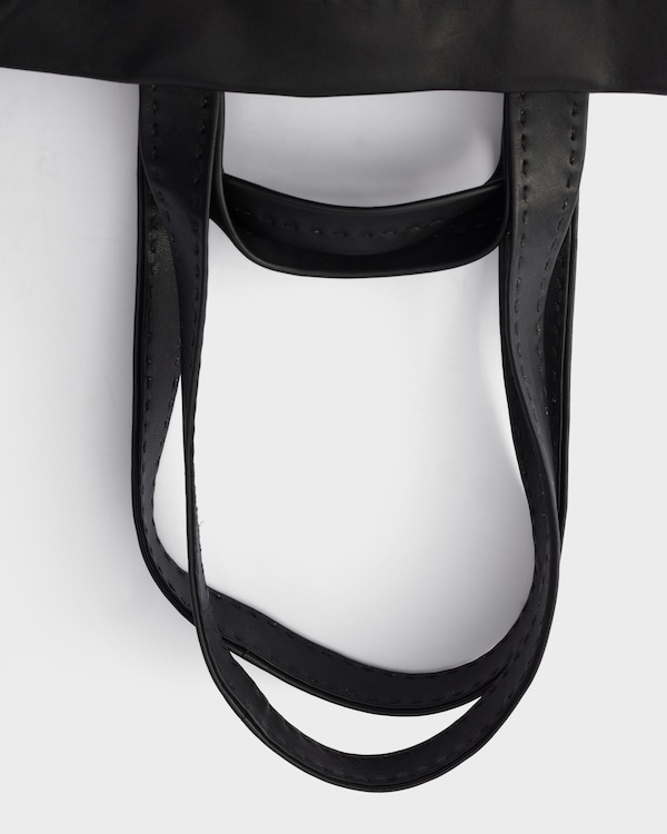Nappa leather tote bag - Black Nappa leather tote bag - Black
