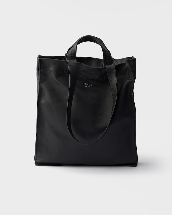 Nappa leather tote bag - Black Nappa leather tote bag - Black