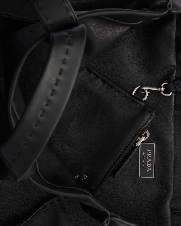 Nappa leather tote bag - Black Nappa leather tote bag - Black