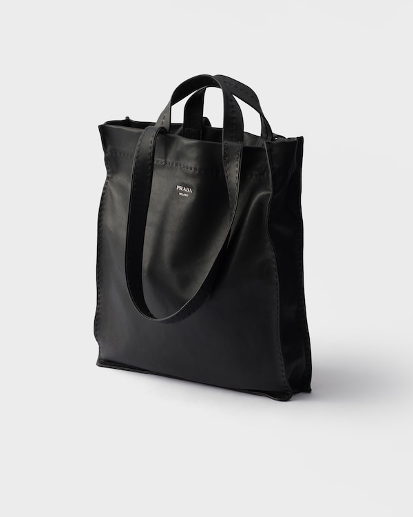 Nappa leather tote bag - Black Nappa leather tote bag - Black