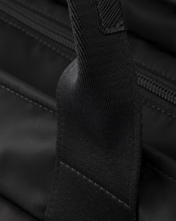 Re-Nylon and Saffiano leather tote bag - Black Re-Nylon and Saffiano leather tote bag - Black