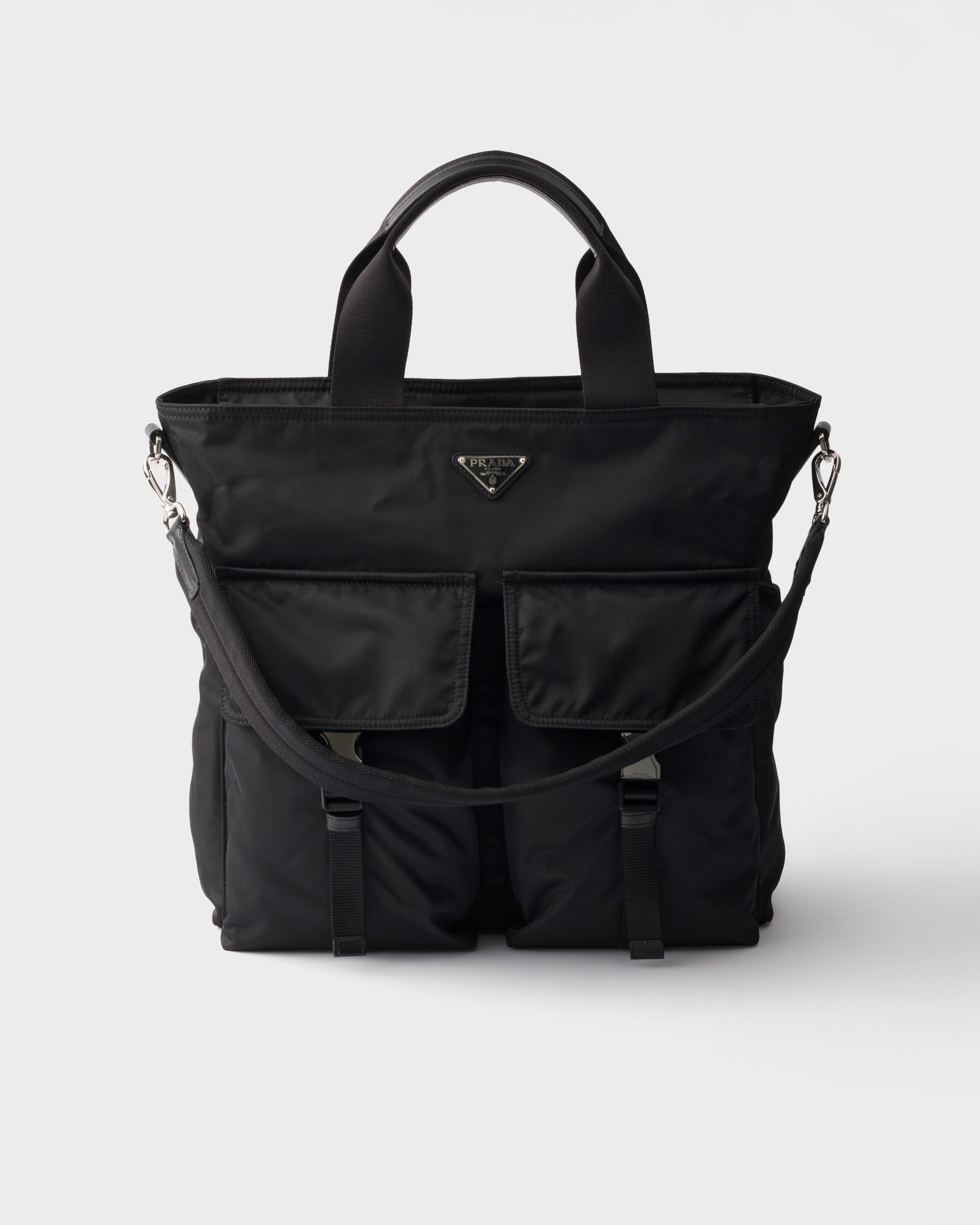 Prada Prada Explore Re-Nylon and leather tote bag