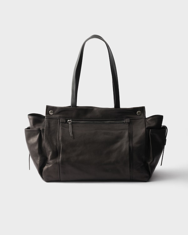 Prada Route leather tote bag - Black Prada Route leather tote bag - Black