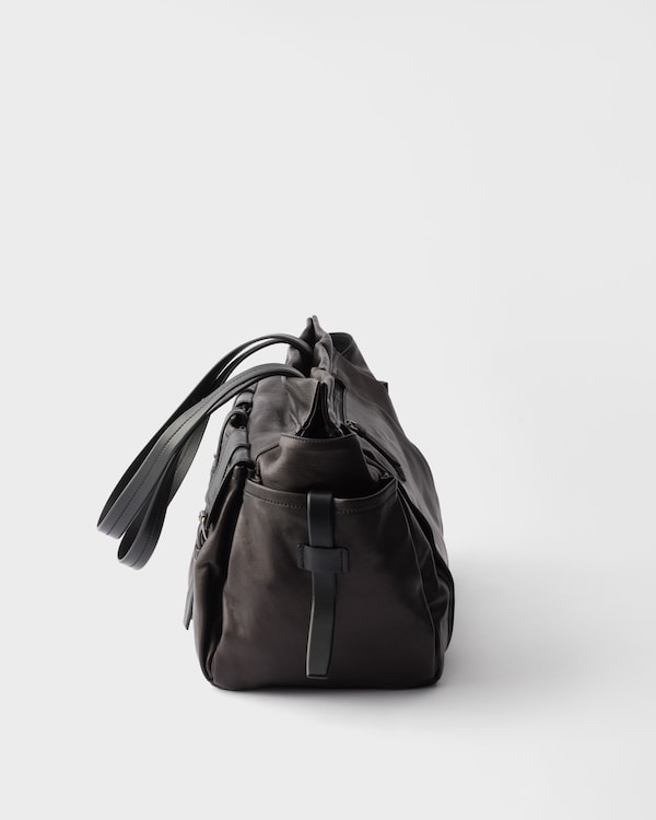 Prada Route leather tote bag - Black Prada Route leather tote bag - Black