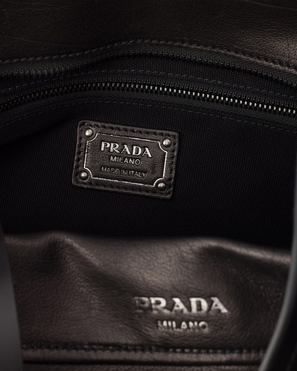 Prada Route leather tote bag - Black Prada Route leather tote bag - Black