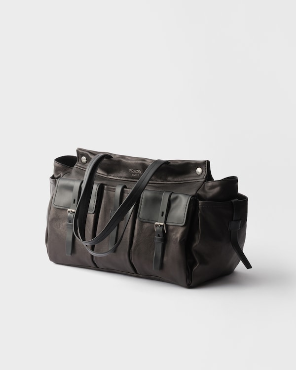 Prada Route leather tote bag - Black Prada Route leather tote bag - Black