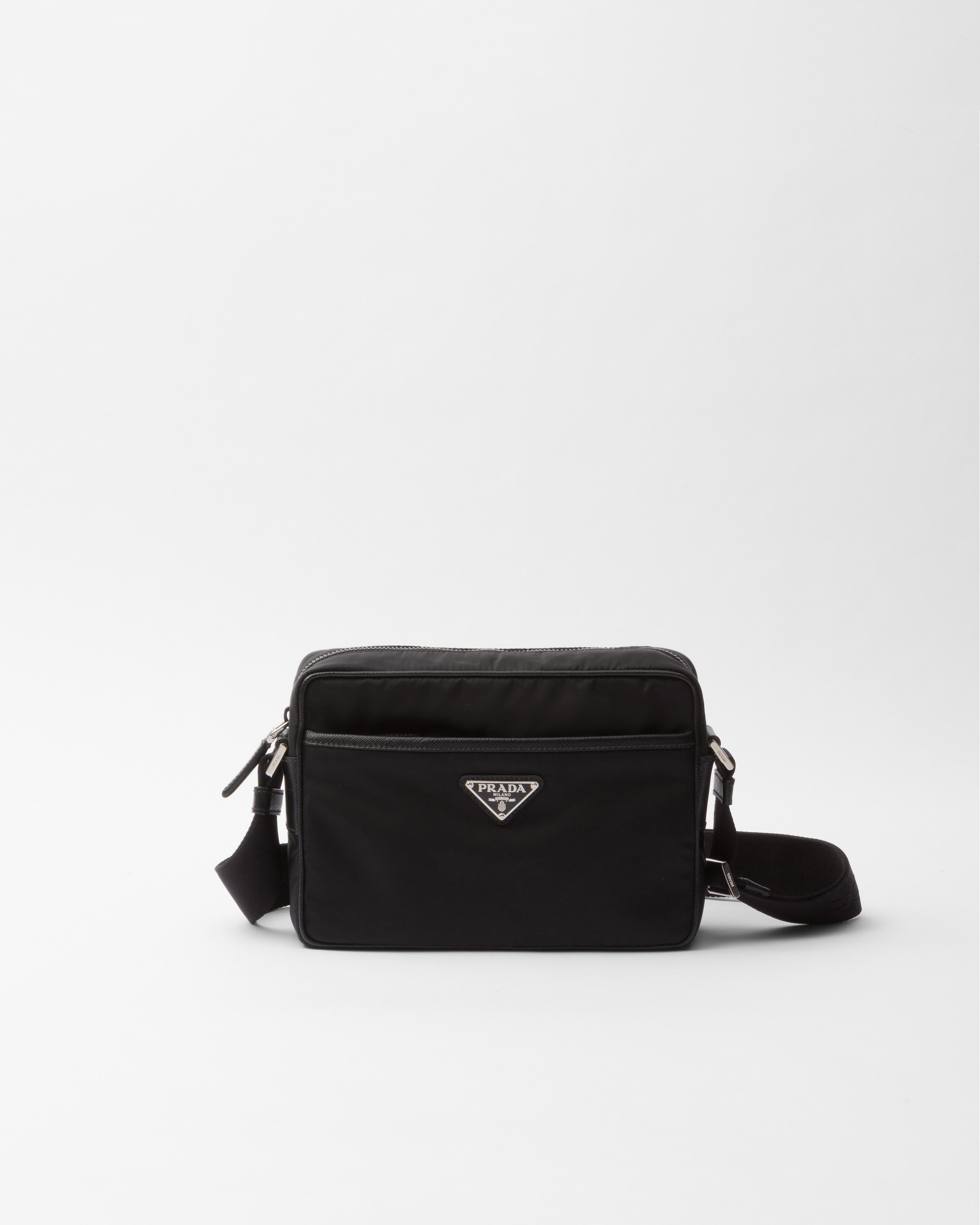 Black Re-nylon And Saffiano Shoulder Bag | PRADA