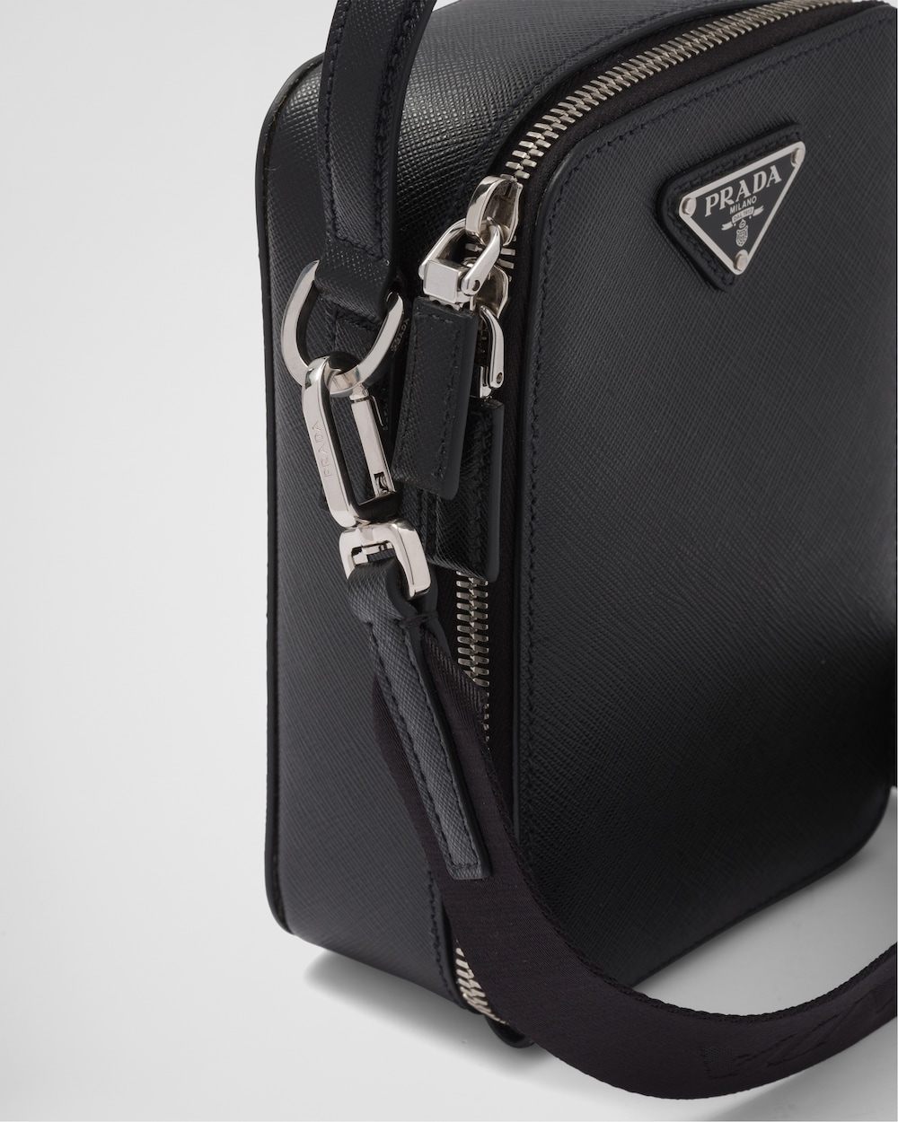 saffiano leather bandoleer bolsa