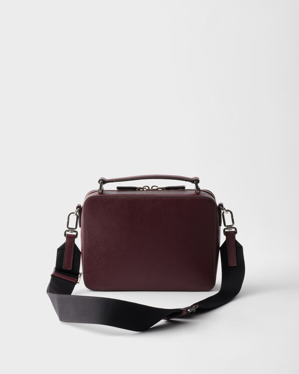 Sac Prada Brique en cuir Saffiano - Bordeaux Sac Prada Brique en cuir Saffiano - Bordeaux