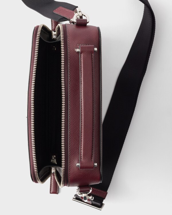 Sac Prada Brique en cuir Saffiano - Bordeaux Sac Prada Brique en cuir Saffiano - Bordeaux