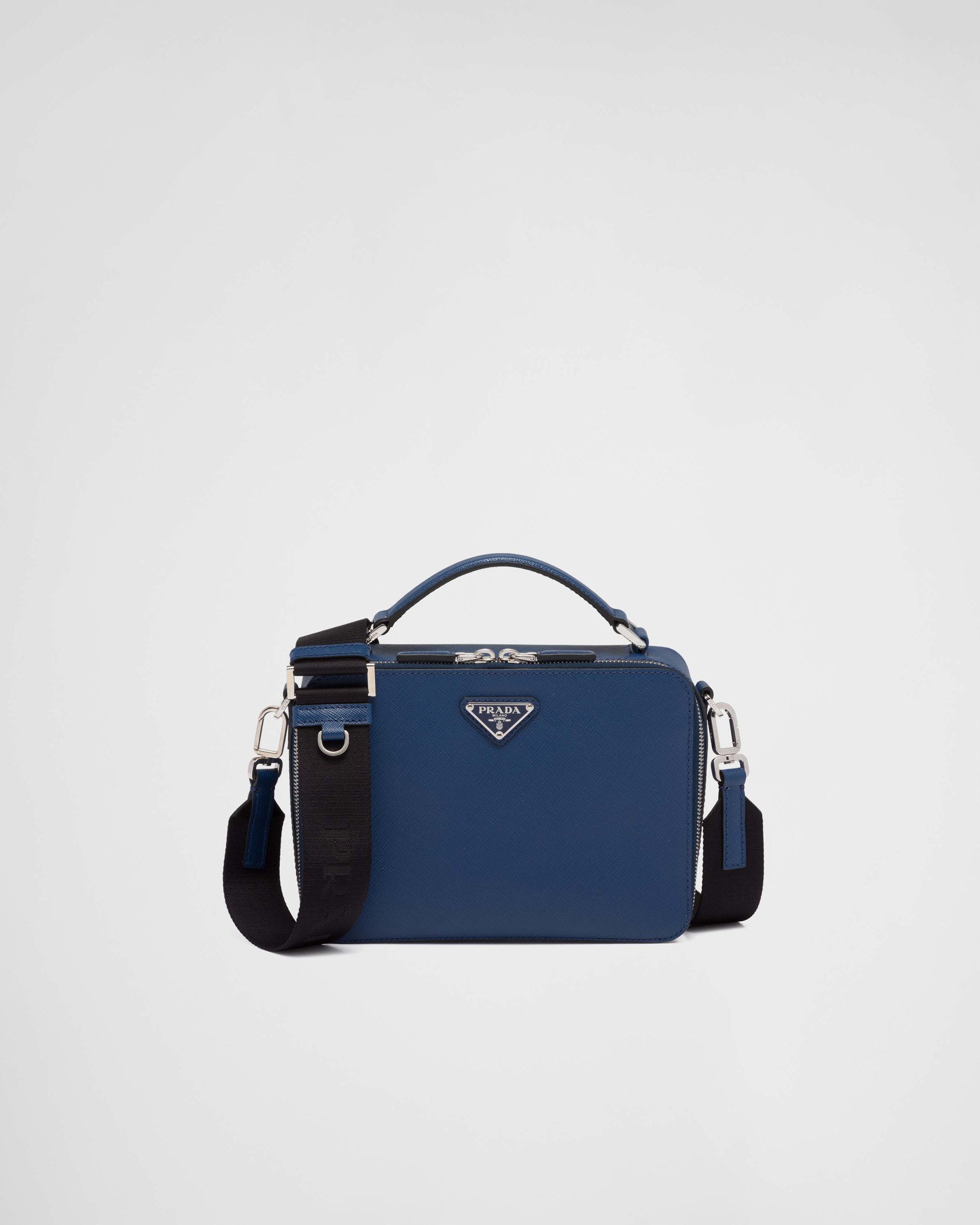 Bluette Medium Prada Galleria Saffiano Leather Bag