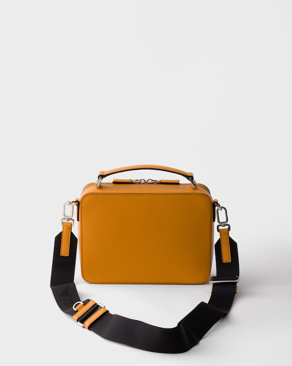 Prada Brique medium Saffiano leather bag - Amber Prada Brique medium Saffiano leather bag - Amber
