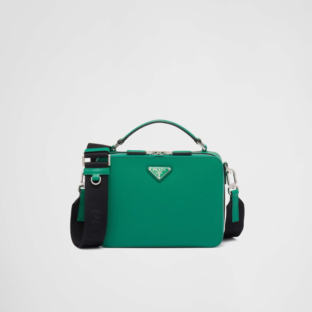 Prada حقيبة Prada Brique من جلد سافيانو 1
