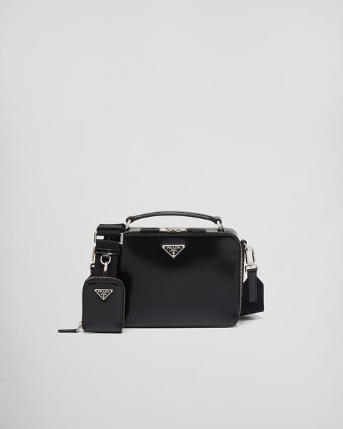 Prada プラダ ブリック ブラッシュドレザー バッグ 1
