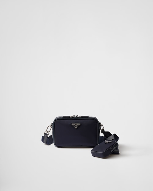 herder Classificeren Veronderstellen Navy Prada Brique Re-Nylon and Saffiano leather bag | Prada