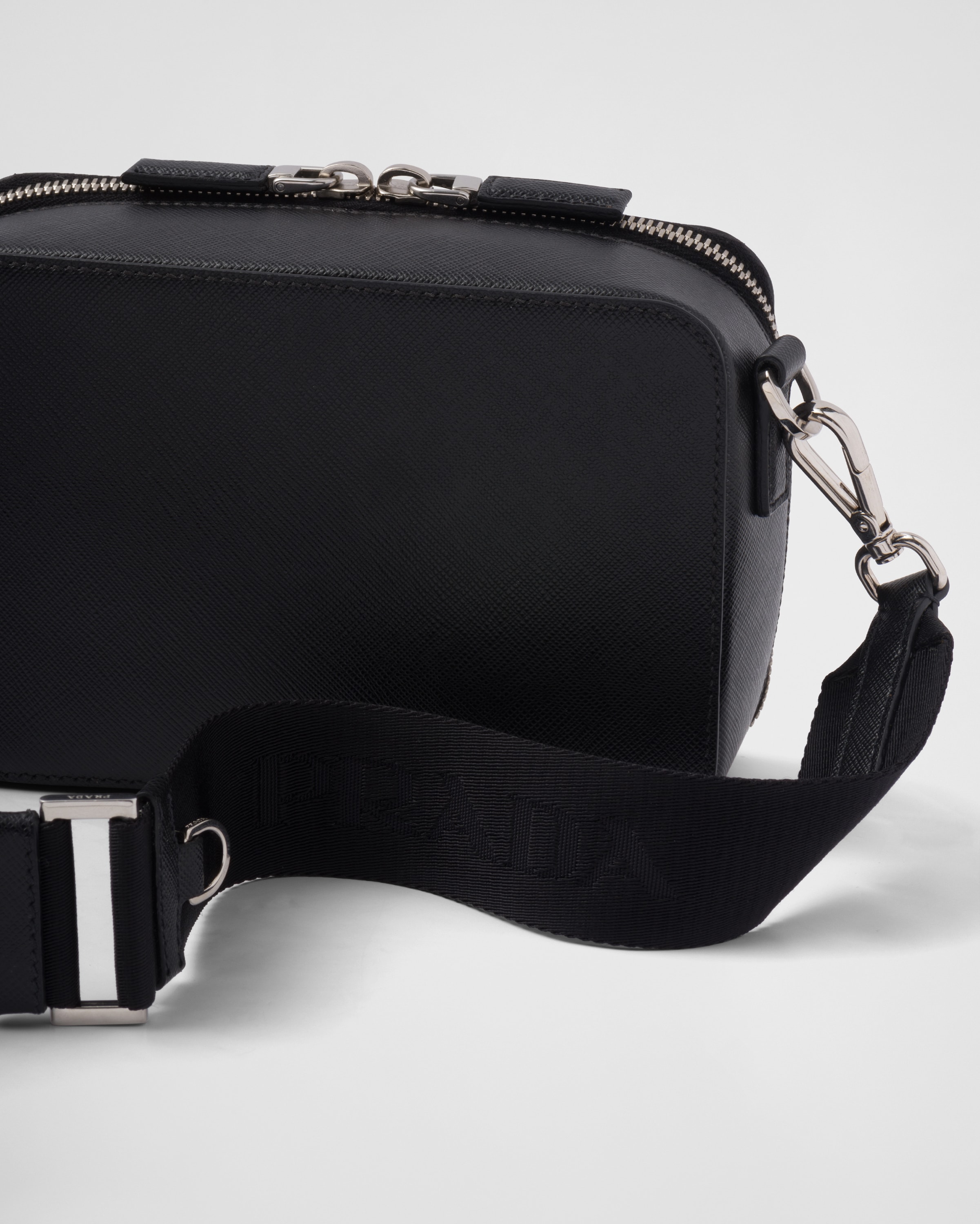 Prada small saffiano leather top crossbody bag