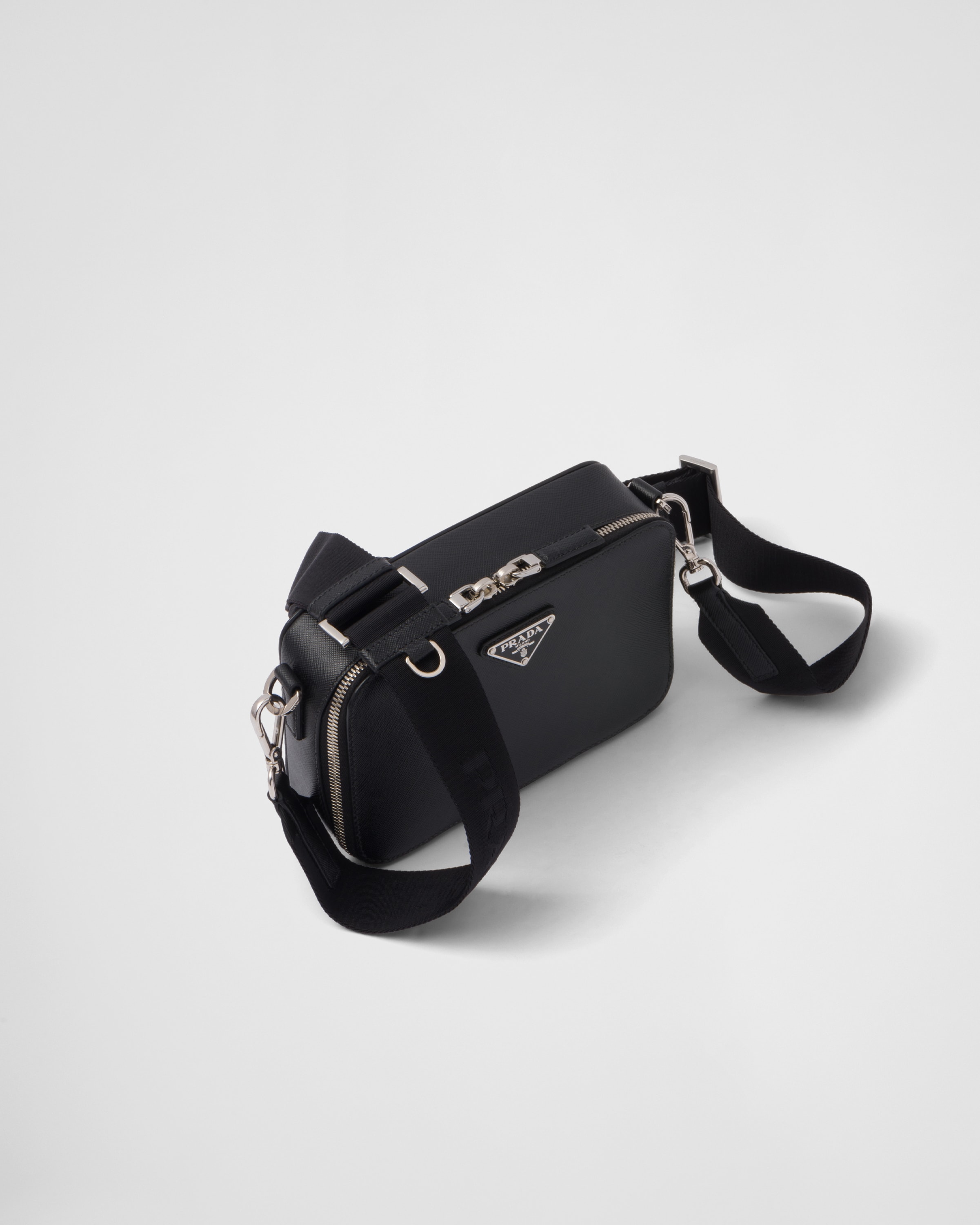 Prada, Bags, Prada Brique Ew Crossbody Bag Tessuto Small Black