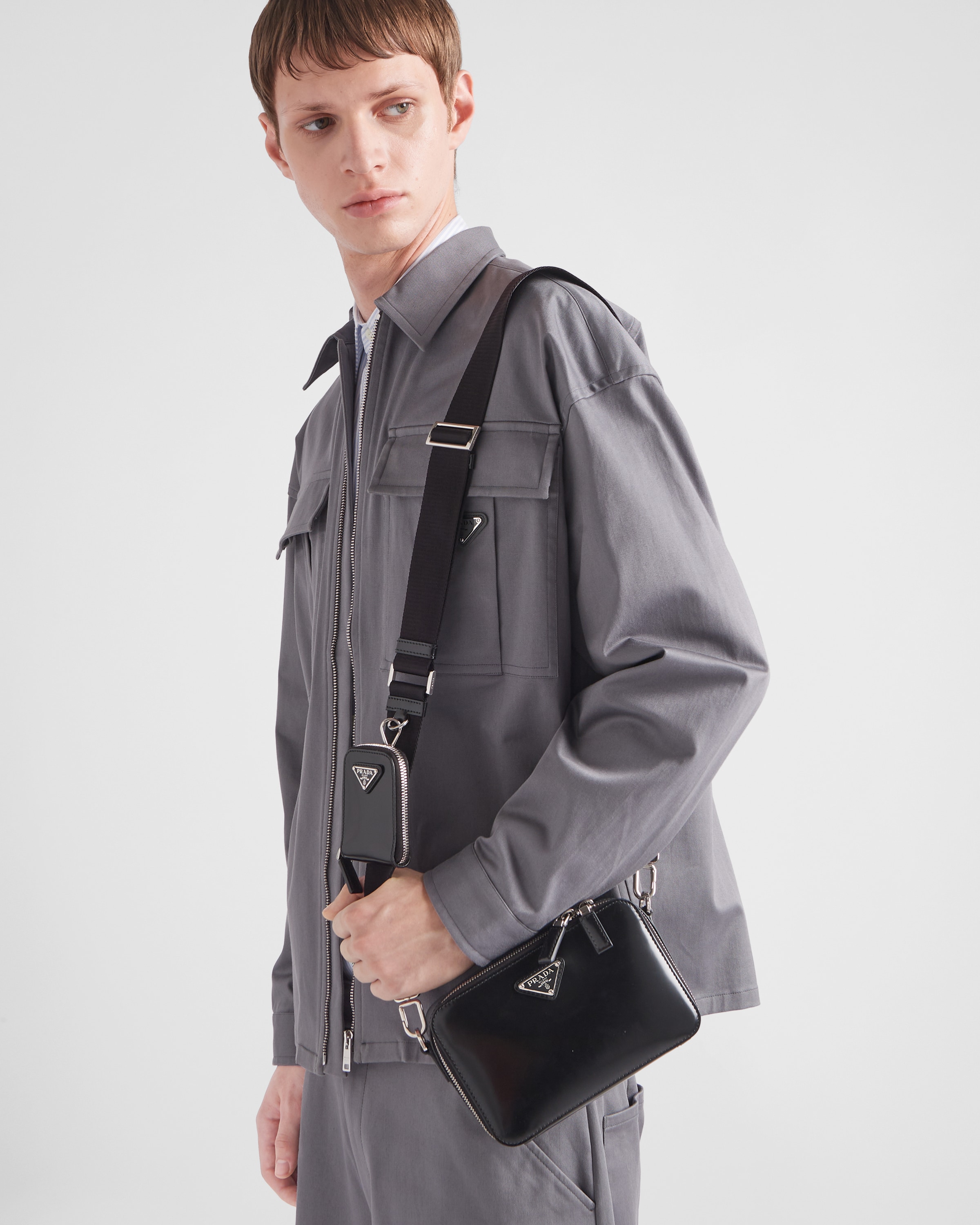 Small Prada Brique leather bag