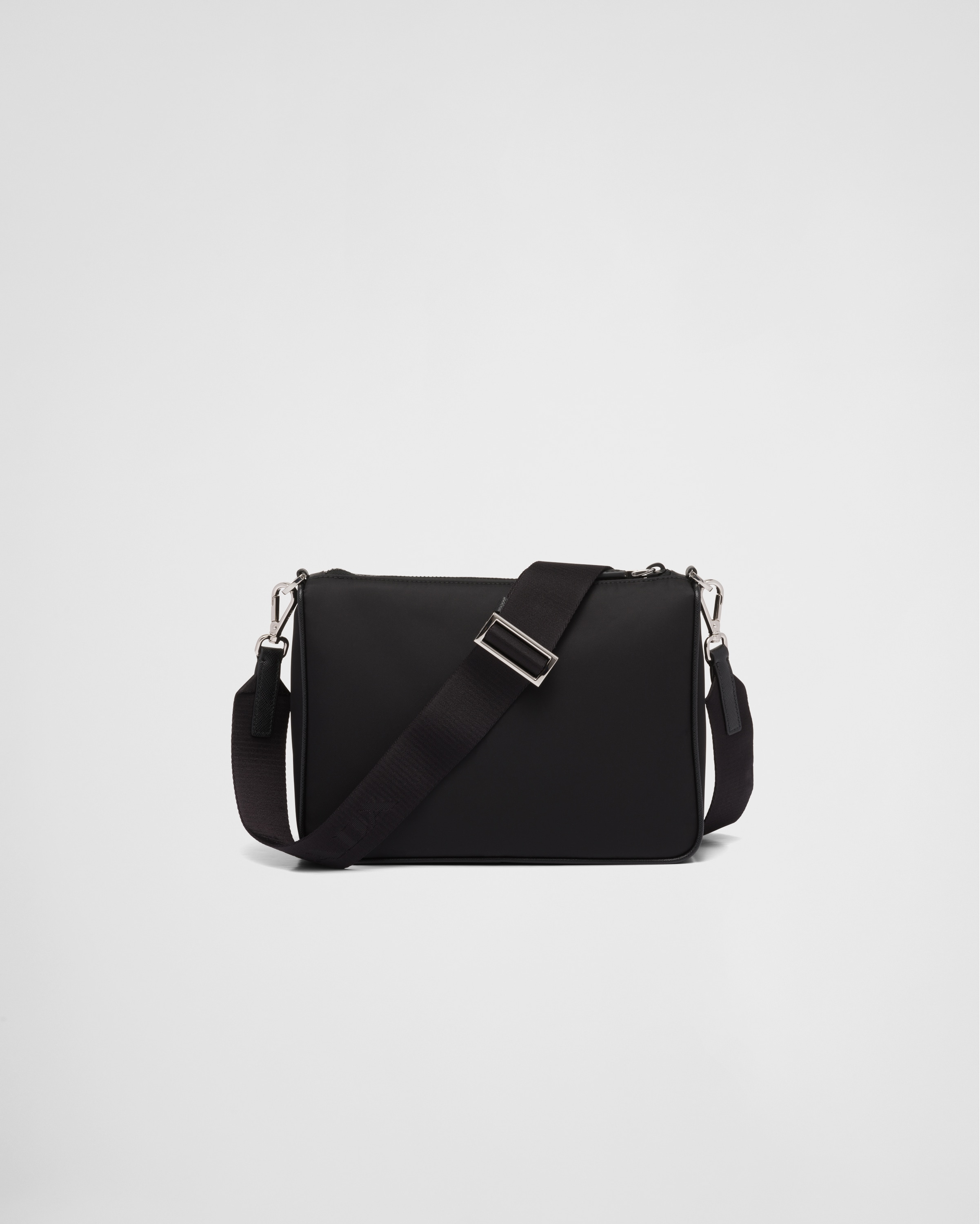 Prada Re-Nylon Saffiano Leather Crossbody Bag