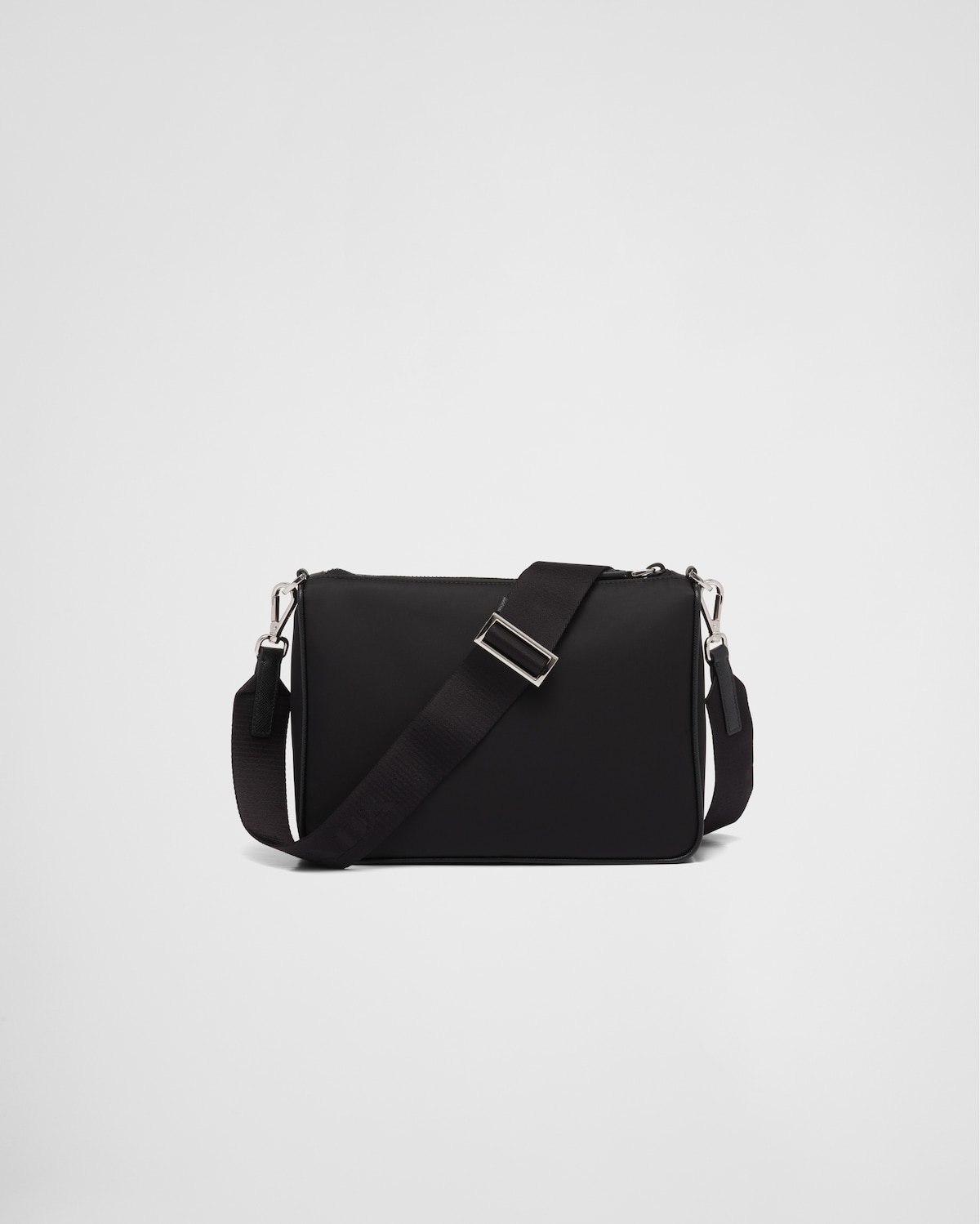 Black Renylon And Saffiano Leather Shoulder Bag PRADA