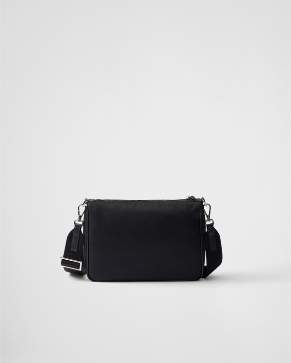Re-Nylon and Saffiano leather shoulder bag Re-Nylon and Saffiano leather shoulder bag