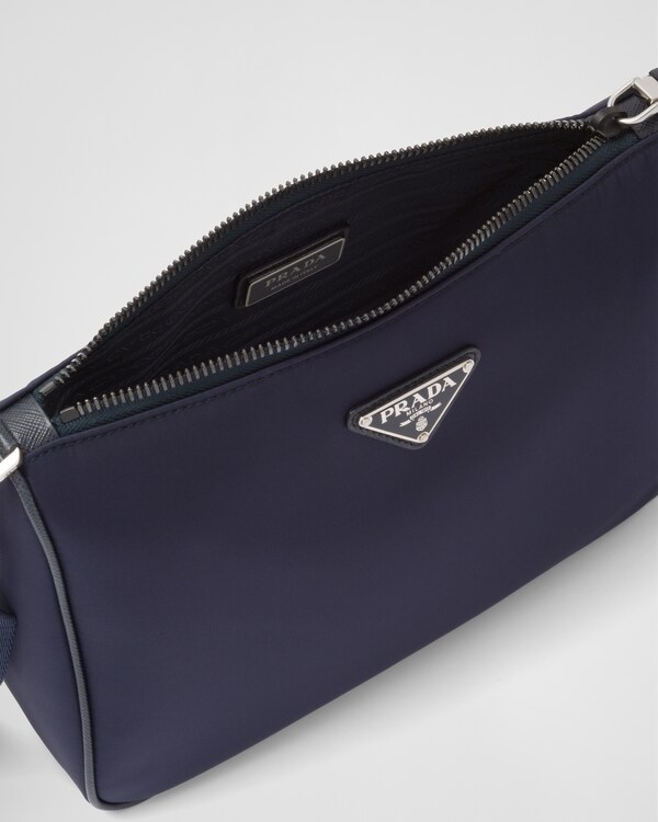 Re-Nylon and Saffiano leather shoulder bag Re-Nylon and Saffiano leather shoulder bag