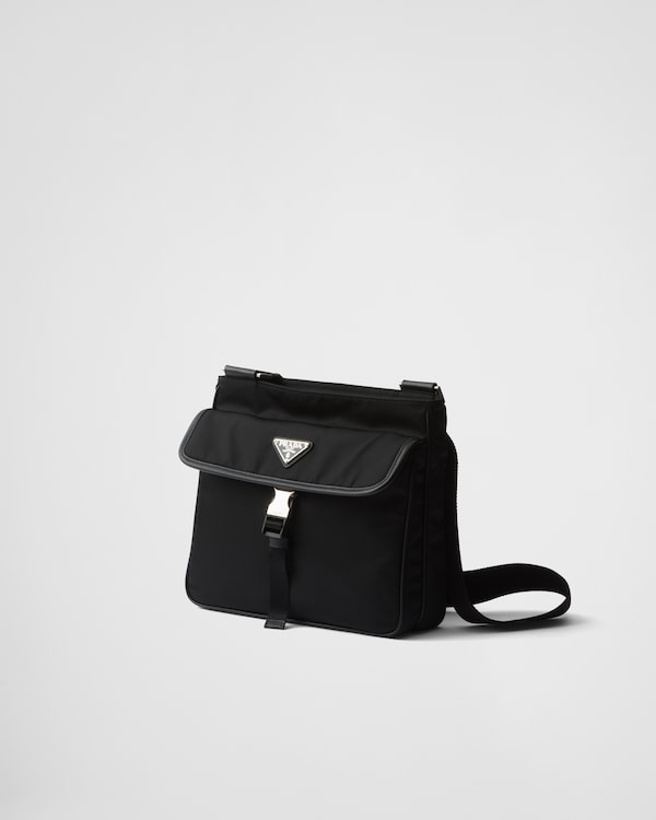 Re-Nylon and Saffiano leather shoulder bag Re-Nylon and Saffiano leather shoulder bag
