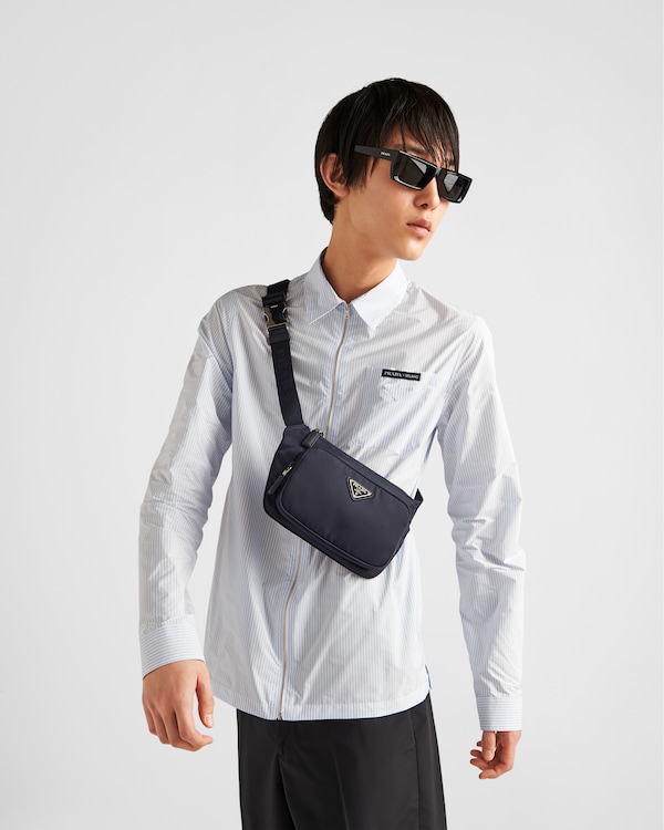 Re-Nylon and Saffiano leather shoulder bag Re-Nylon and Saffiano leather shoulder bag