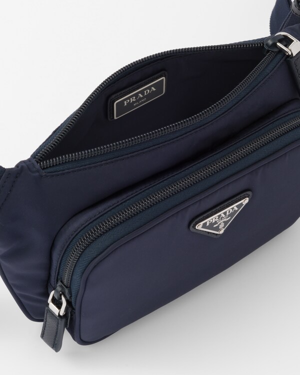 Re-Nylon and Saffiano leather shoulder bag Re-Nylon and Saffiano leather shoulder bag