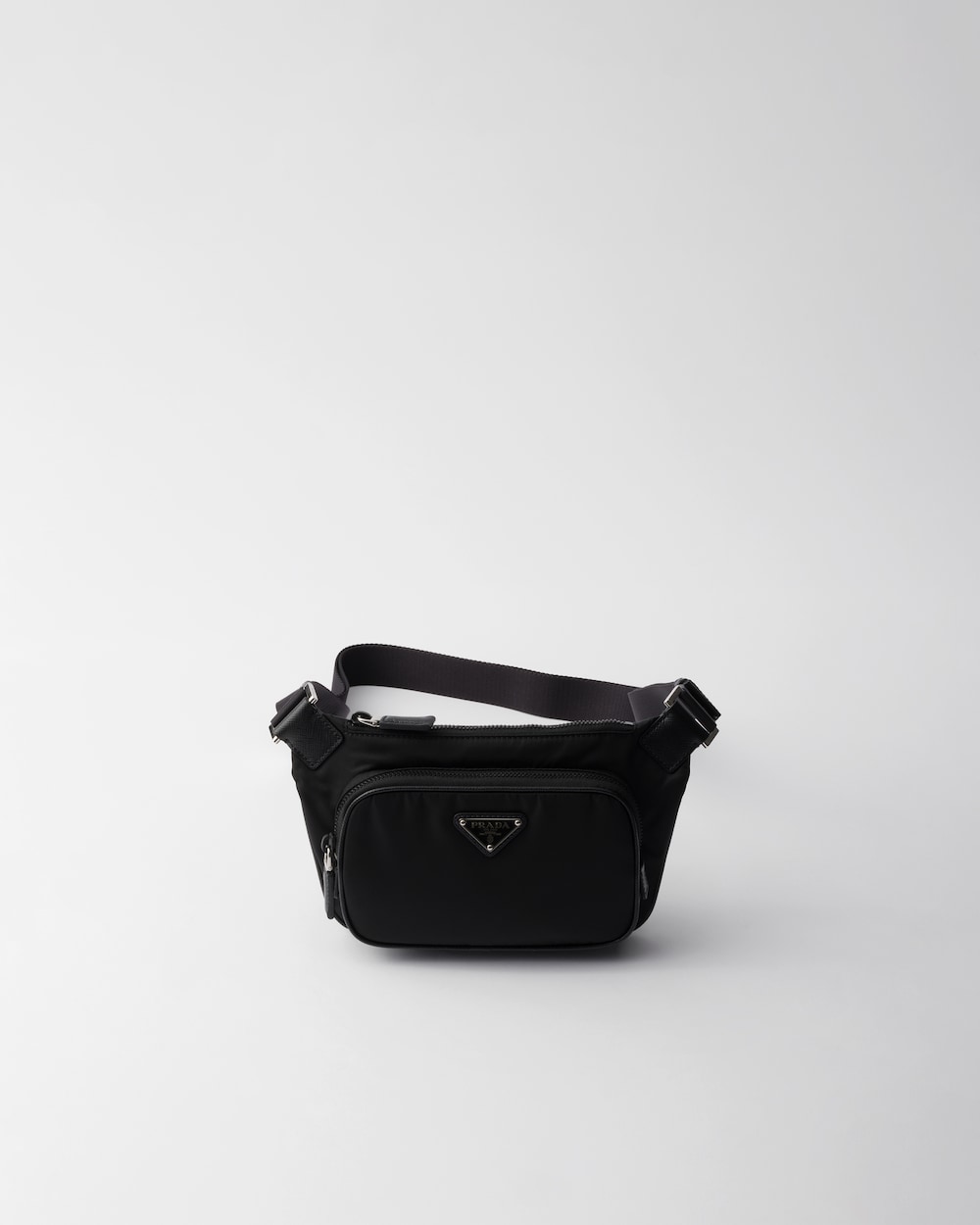 Re Nylon And Saffiano Leather Shoulder Bag