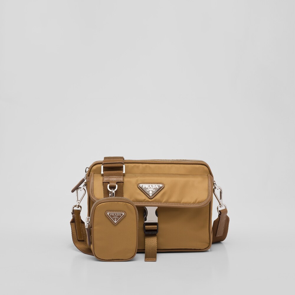 Prada Re-Nylon and Saffiano leather shoulder bag 1