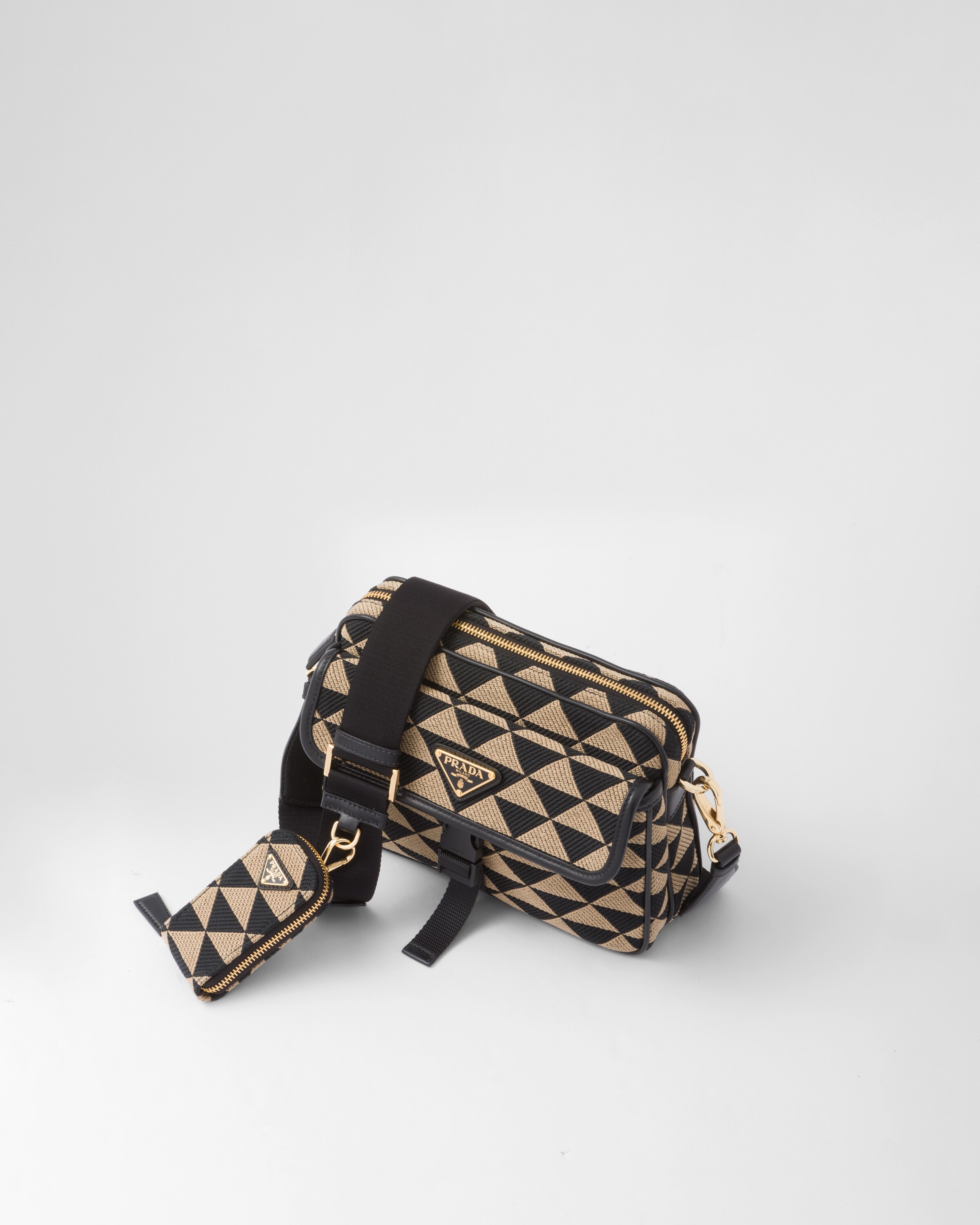 Prada Prada Symbole embroidered fabric bag 3