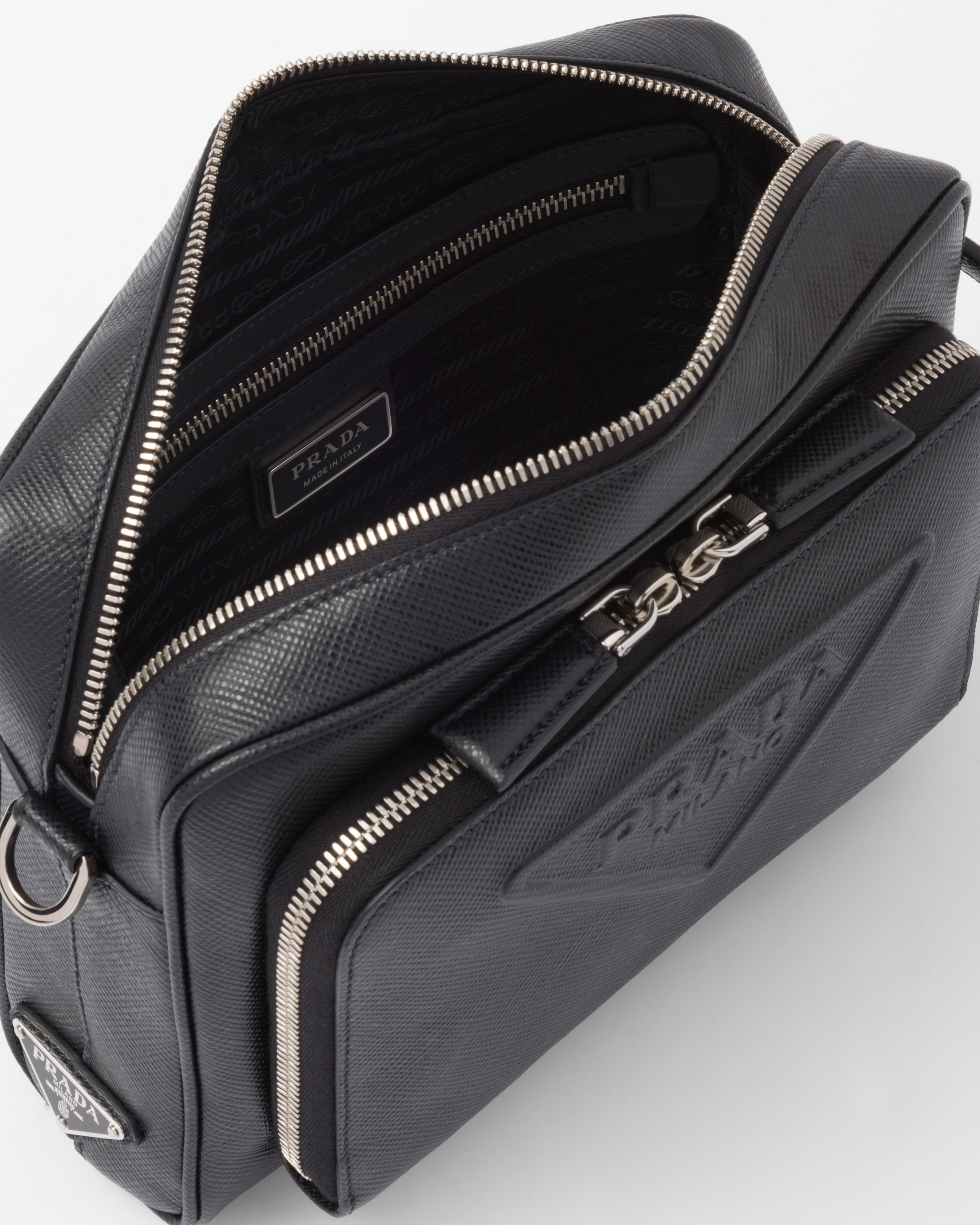 Saffiano leather shoulder bag