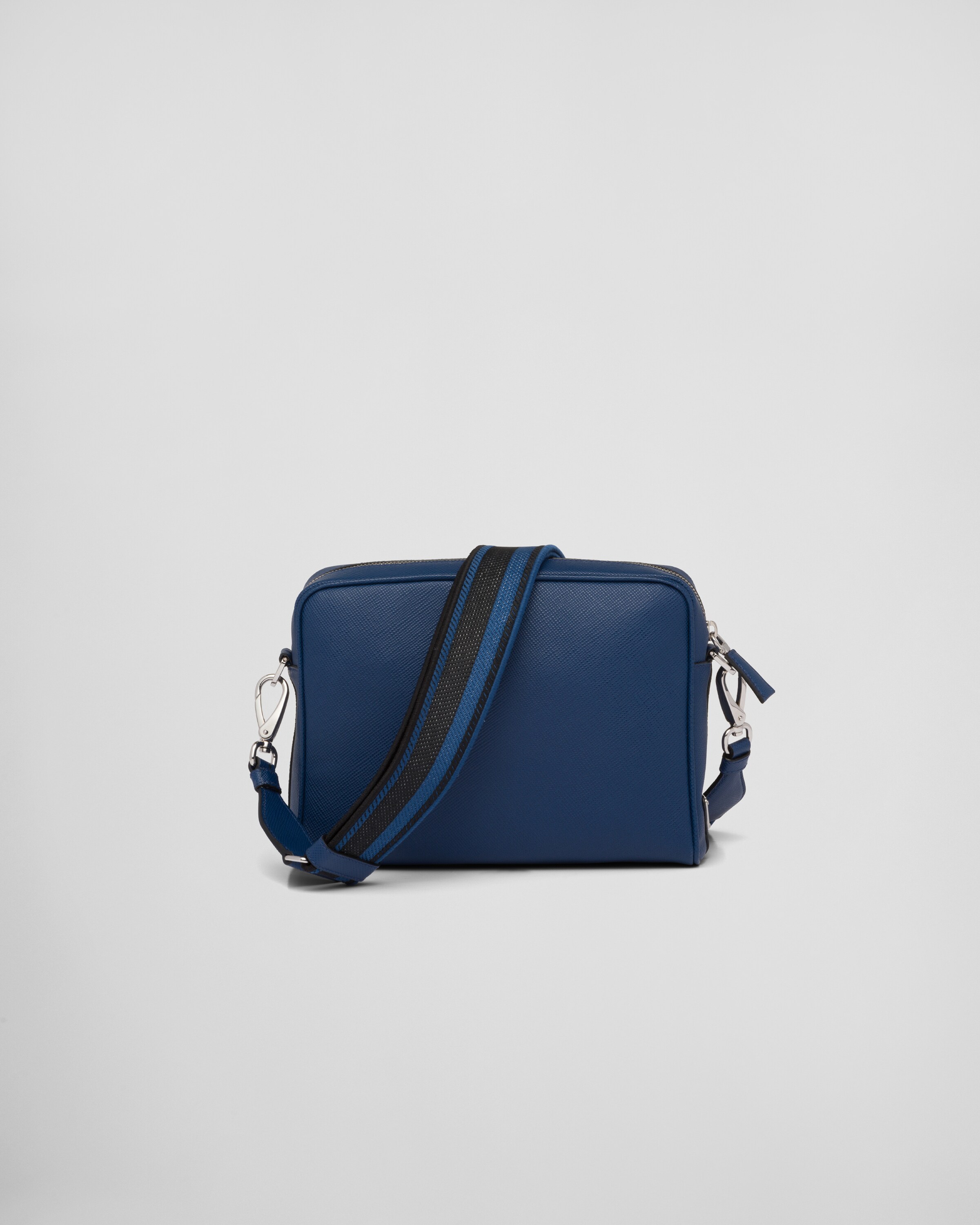 Bluette Saffiano Leather Shoulder Bag PRADA