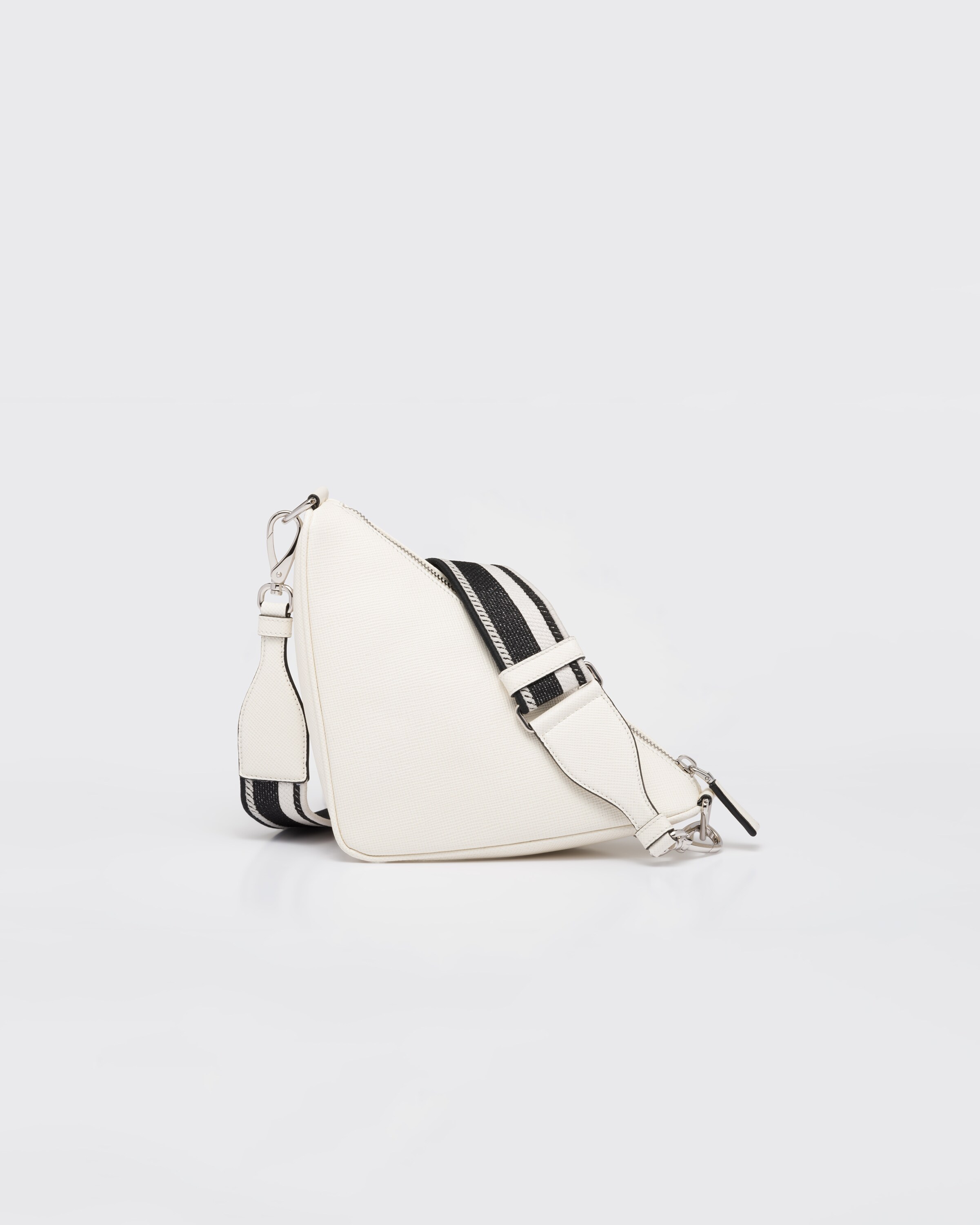 White Saffiano Prada Triangle bag | Prada