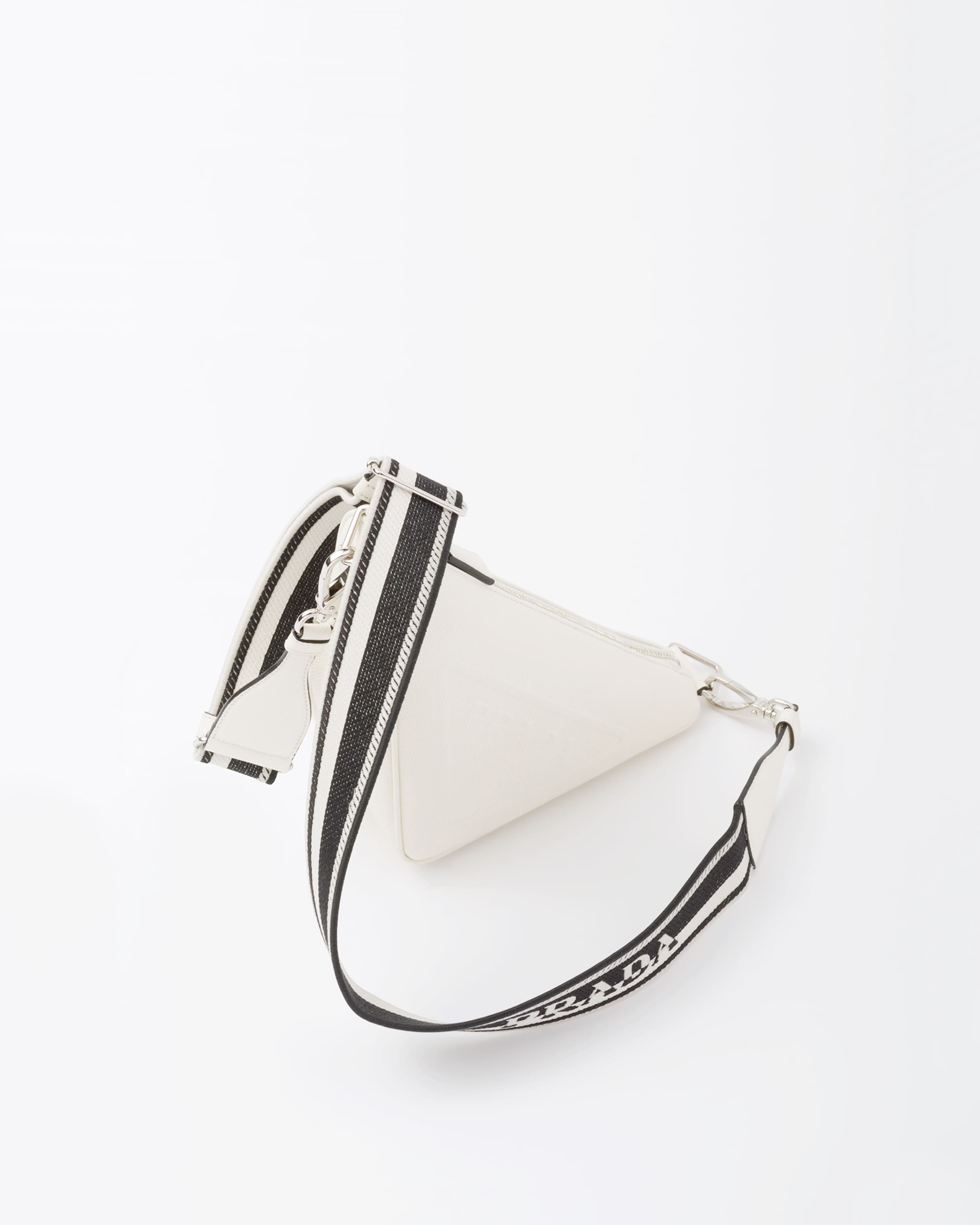 White Saffiano Prada Triangle bag | Prada