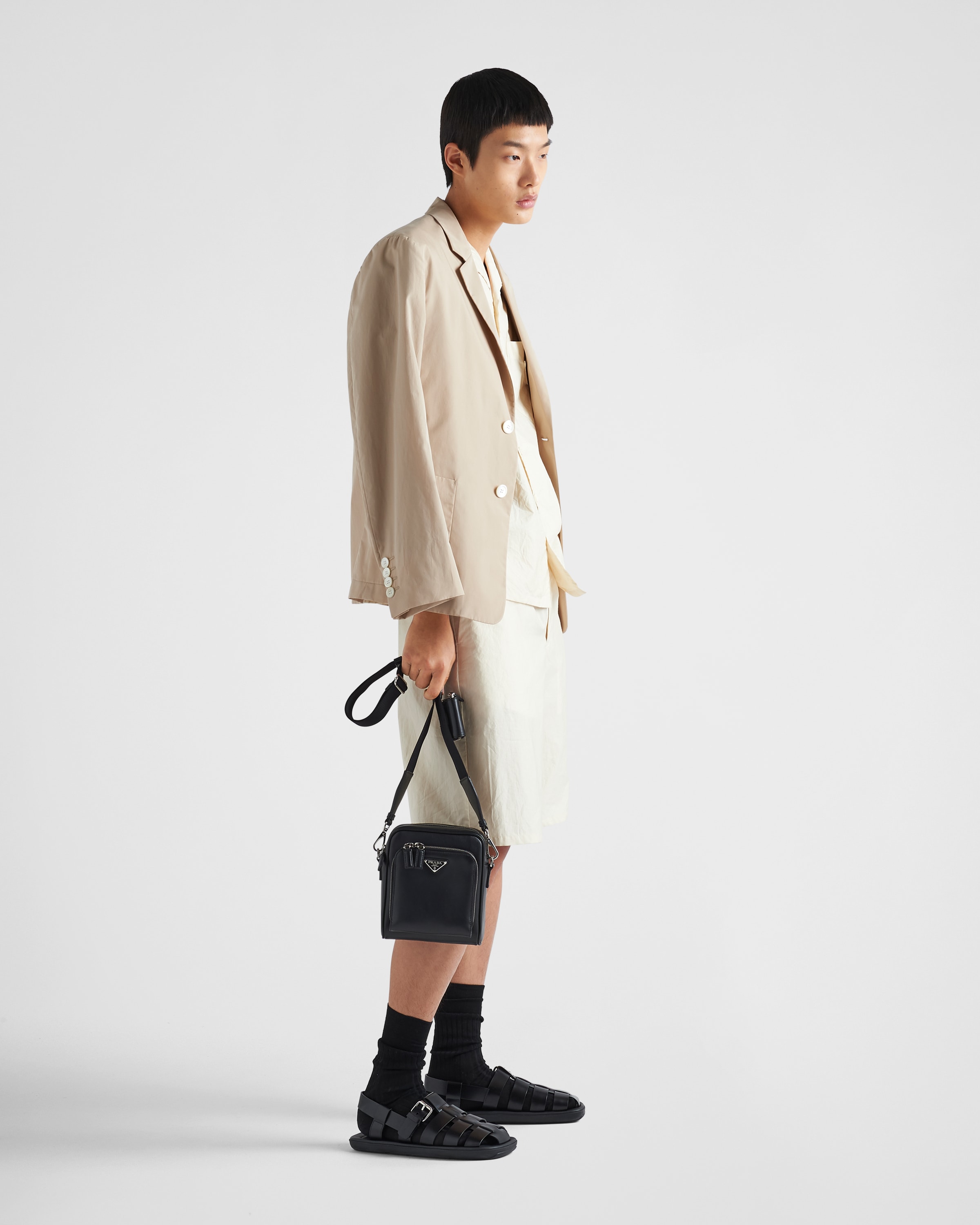 Prada saffiano shop leather bandoleer bag